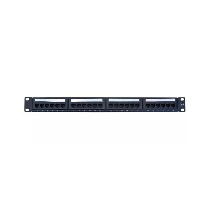 PATCH PANEL 24 PORTAS CAT6 RJ45 UTP RACK 19 - LINK+