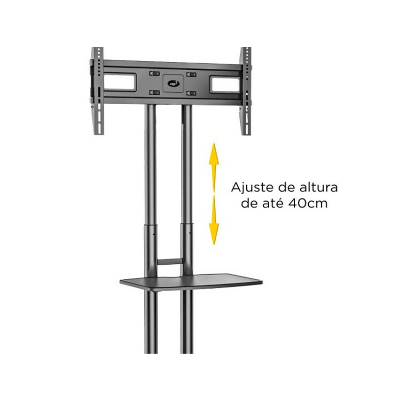 Suporte Pedestal Fixo Para Tv Led Lcd 32" A 86" Com Rodas A06V6 Pro Elg