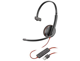 Headset Monoauricular Usb Com Microfone Blackwire C3210 Plantronic - 1