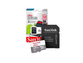Memory Card 128Gb Micro Sdhc Ultra Classe 10 Com Adap Sdsqunb-128G-Gn3Ma Sandisk - 1