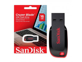 PENDRIVE 16GB USB CRUZER BLADE PRETO SDCZ50-016G-B35 SANDISK - 1