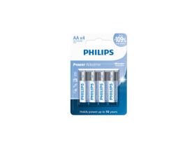 Pilha Alcalina AA Blister Com 4 Unidades Power Alkaline Philips - 1