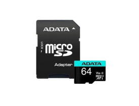 Memory Card 64Gb Micro V10 100Mb/S Ultra C10 Ausdh64Guicl10A1-Ra1 Adata - 1
