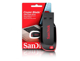 PENDRIVE 32GB USB CRUZER BLADE PRETO C/VERMELHO SDCZ50-032GB-35 SANDISK - 1