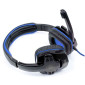 Headset Gamer Stalker Biauricular Usb Com Microfone Preto/Azul Hs209 Oex - 2