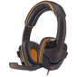 Headset Gamer Target Biauricular Usb Com Microfone Preto/Laranja Hs203 Oex - 1