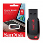PENDRIVE 16GB USB CRUZER BLADE PRETO SDCZ50-016G-B35 SANDISK - 1