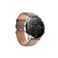 Relogio Smartwatch ** 1.3" Amoled Compat.Com IOS E Android Com Pulseira De Couro Marrom Lvw-50 Level - 2