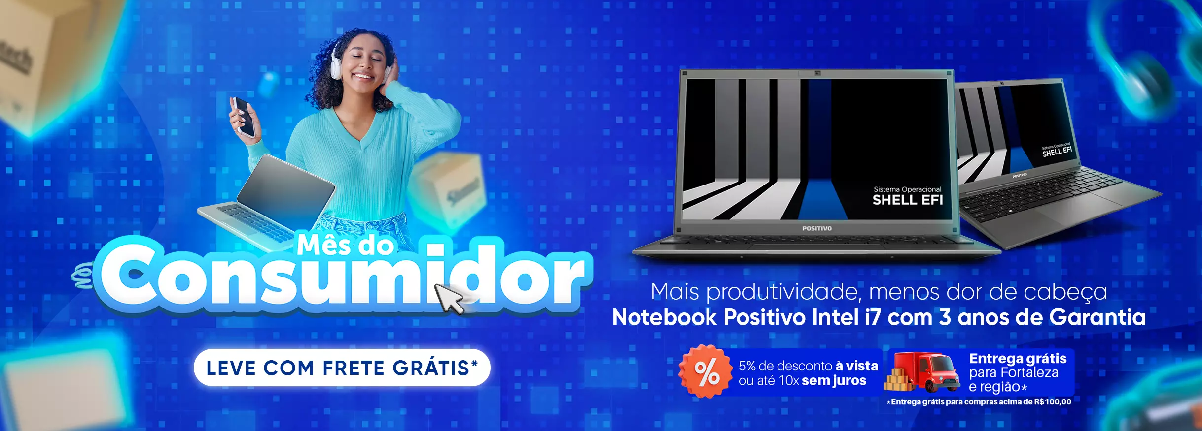 Mês do consumidor Notebook Positivo