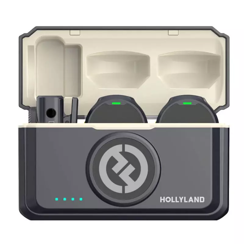 Hollyland Lark M2 Combo ブラック Microfone sem fio Hollyland Lark M2 Duo - Som Profissional
