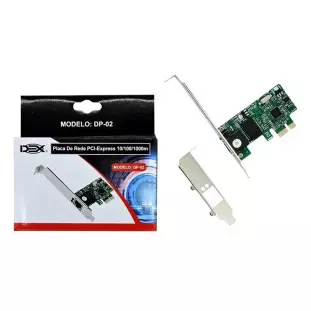 Placa Rede Pci-Express 10/100/1000Mbps Dp-02 Pc0034Dex Dex - 1