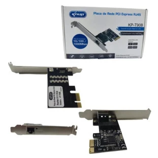 Placa Rede Pci-Express 10/100/1000Mbps Pc0034Kp Kp-T90B Knup - 1