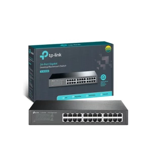 Switch 24 Portas ** 10/100/1000Mbps Tl-Sg1024D (Rack) Tp-Link - 1