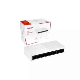 Switch 08 Portas 10/100/1000 Gigabit Ds-3e0508d-o Hikvision - 1