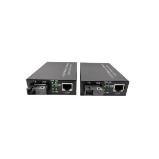 Conversor De Midia (PAR) 10/100/1000 Gigabit Sc 20Km A+b EXBOM - 1