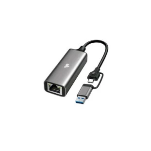 Adaptador Usb C E Usb 3.0 X Lan 2.5 Rj45 10/100/1000 Mbps  5+ - 1