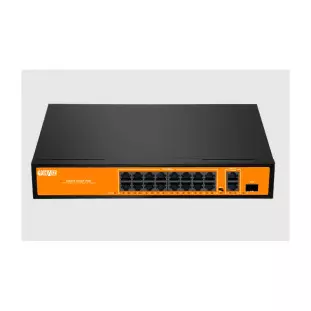 Switch 16 Portas 10/100/1000 Poe +2 Portas Uplink + 1 Sfp Hz-1016Gbpoe Haiz - 1