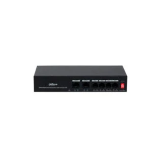 Switch 06 Portas 10/100 4 Portas Poe Sem Gerenciamento Pfs3006-4Et-36 Dahua - 1