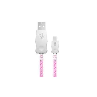 Cabo Usb X Usb Tipo-C Para Samsung Iphone 14 E 15 Iluminado Led 3A/15W 1M Rosa Ledc10Pk Elg - 1