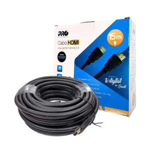 Cabo Hdmi X Hdmi 15,0 Metros 2.0 4K Ultrahd Cahd-2000/15 Proeletronic - 1