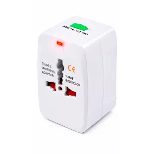 Adaptador Universal Para Tomada 110/220V Com 2 Usb Oem - 1