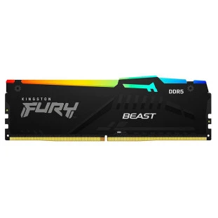 Memoria 32Gb Ddr5 Desktop 5200Mhz Fury Beast Rgb Kf552C40Bbak2/32 Kingston - 1