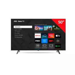 Tv 50" Smart Led Uhd 4K Hdmi/Usb Roku 4K50aoc-50u7045/78 Aoc - 1