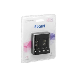 Carregador De Pilhas AA/AAA E Baterias 9V 46Rscusb0000 Elgin - 1