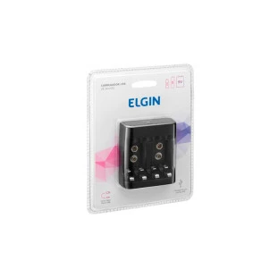 Carregador De Pilhas AA/AAA E Baterias 9V 46Rscusb0000 Elgin - 1