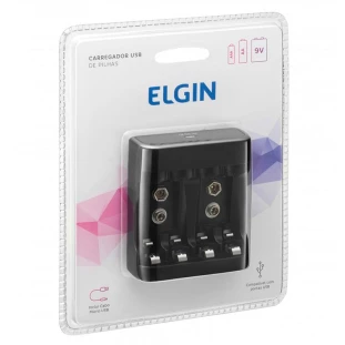 Carregador De Pilhas AA/AAA E Baterias 9V 46Rscusb0000 Elgin CE - 1