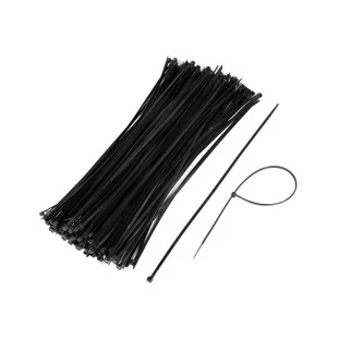 Abracadeira Nylon 200x2,5Mm | Pacote Com 100 Unidades | Preto BrCabos - 1