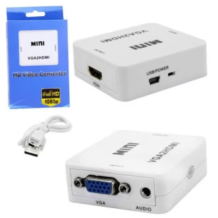 Adaptador Conversor Vga F X Hdmi F Com Audio Ad0414Kp Global - 1