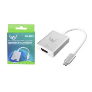 Adaptador Usb Tipo C Para Hdmi Fhd 4k 12Cm Au-9901 Altomex - 1