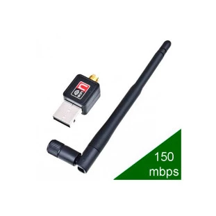 Adaptador Wireless 150Mbps Wi-fi Com Antena Usb 2.0 Ad0170 Oem - 1