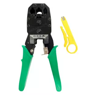 Alicate Para Crimpar E Corte Rj11 Rj12 Rj45 Al0001gt Global - 1