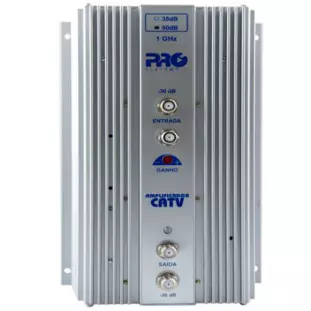 Amplificador Interno De Sinal De Tv Vhf-Uhf-Catv Bivolt Pqap-7500 Proeletronic - 1