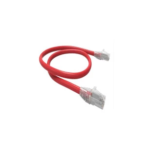 Cabo Patch Cord Cat6 0,5 Metros Vermelho T568A/B Furukawa - 1