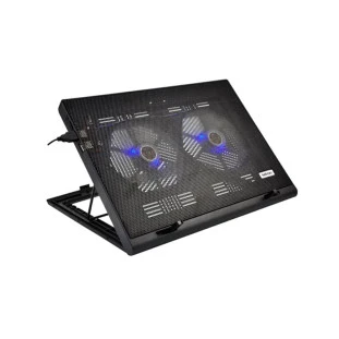 Base Para Notebook 9" A 17" Com 2 Cooler Shine Led Ergonomico Silencioso Letron - 1