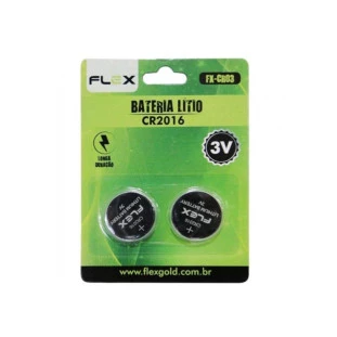 Bateria 3V Litio Cr2016 (2 Unidades) Fx-Cr03 Flex - 1