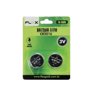 Bateria 3V Litio Cr2016 (2 Unidades) Fx-Cr03 Flex - 1