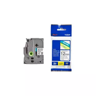 Fita Para Rotuladora Tze-231 12Mm Preto/Branco Brother - 1