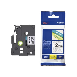 Fita Para Rotuladora Tze-Fx231 12Mm Preto/Branco Brother Ce - 1