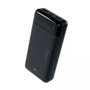 Carregador Portatil Power Bank 14.500 Mah Preto/Branco Pb145bk Elg - 1