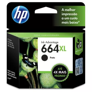 CARTUCHO ** 664 XL PRETO F6V31AB HP - 1