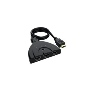 Cabo Adaptador Extensor Hub Hdmi 3 Entradas 1 Saida Chrome - 1