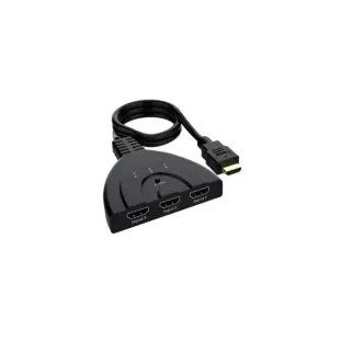 Cabo Adaptador Extensor Hub Hdmi 3 Entradas 1 Saida Chrome - 1