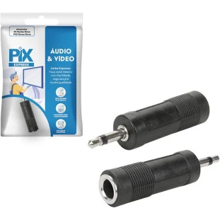 Cabo Adaptador P2 M Estereo X P10 F Estereo Pix - 1