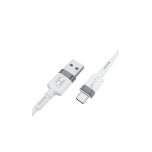 Cabo Carregador Usb X Type-C 1,0 Metro Branco HS-185 Hrebos - 1