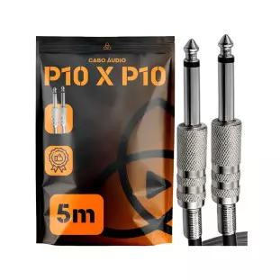 Cabo De Audio P10 Macho X P10 Macho 5,0 Metros Trinity - 1