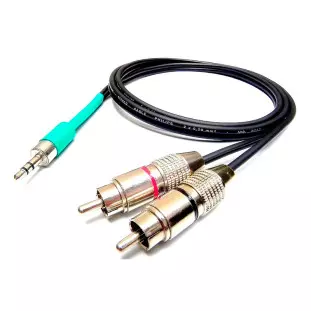 Cabo De Audio P2 Macho X Rca Duplo 5 Metros Oem - 1